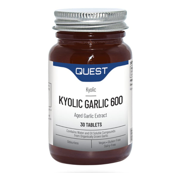 Quest Kyolic Garlic 600mg 30 Tablets - O'Sullivans Pharmacy - Vitamins - 5022339000228