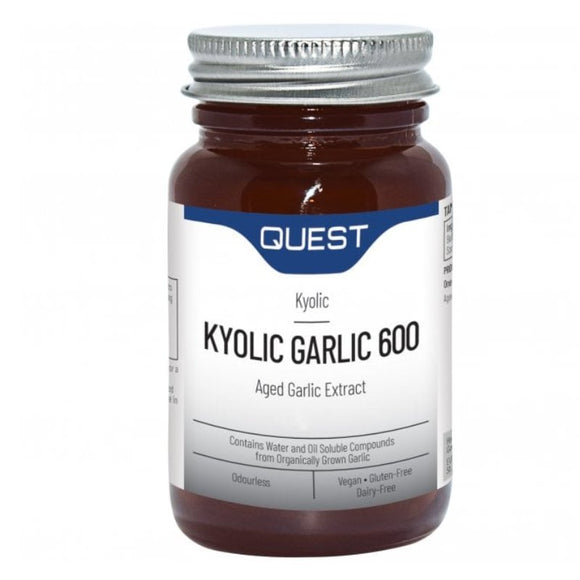 Quest Kyolic Garlic 600mg 60 Tablets - O'Sullivans Pharmacy - Vitamins - 5022339000235