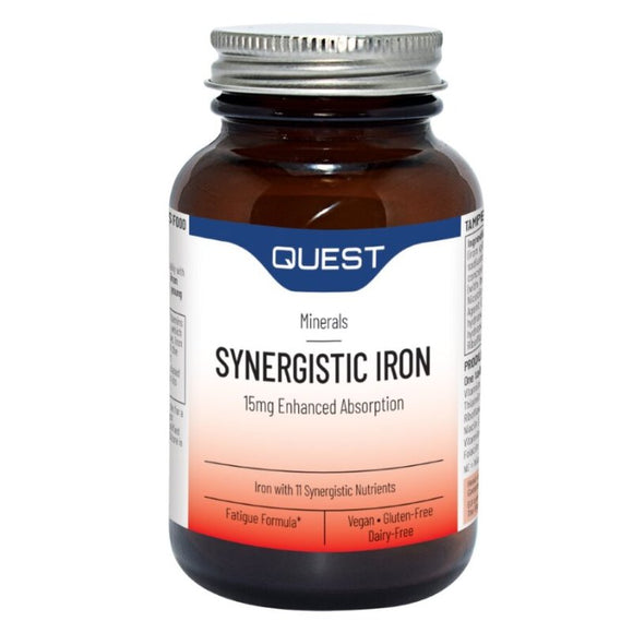 Quest Synergistic Iron 15mg 90 Tablets - O'Sullivans Pharmacy - Vitamins - 5022339188018