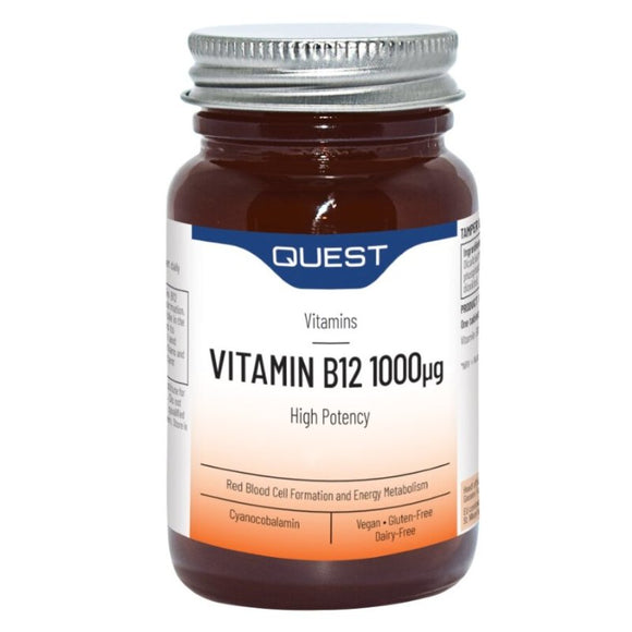 Quest Vitamin B12 1000mcg 60 Tablets - O'Sullivans Pharmacy - Vitamins - 5022339874010