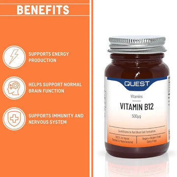Quest Vitamin B12 500mcg 60 Tablets - O'Sullivans Pharmacy