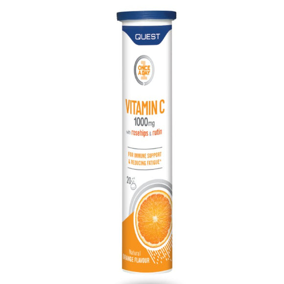 Quest Vitamin C Effervescent 20 Tablets - O'Sullivans Pharmacy - Vitamins - 5022339789017