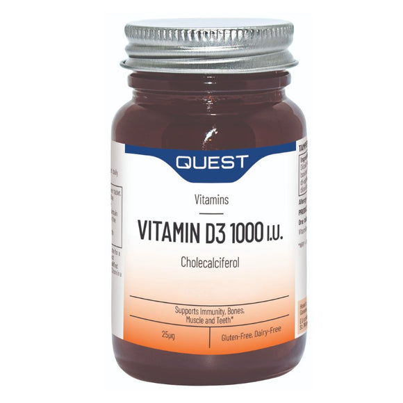 Quest Vitamin D3 1000iu 180 Tablets - O'Sullivans Pharmacy - Vitamins - 5022339673019