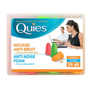 Quies Foam Ear Plugs 6 Pairs - O'Sullivans Pharmacy - Medicines & Health - 3435172191015