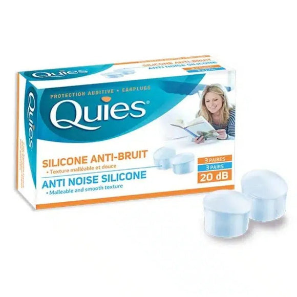 Quies Silicone Ear Plugs Clear 3 Pairs - O'Sullivans Pharmacy