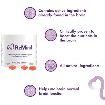 ReMind 500mg DHA+150mg EPA 90 Pack - O'Sullivans Pharmacy