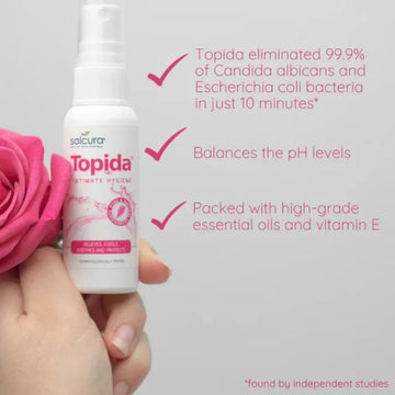 Salcura Topida Intimate Hygiene Spray 50ml - O'Sullivans Pharmacy