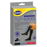 Scholl Flight Socks Black Cotton Medium - O'Sullivans Pharmacy