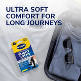 Scholl Flight Socks Black Cotton Small - O'Sullivans Pharmacy