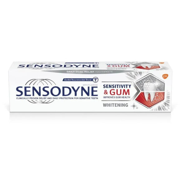 Sensodyne Sensitivity & Gum Whitening Toothpaste 75ml - O'Sullivans Pharmacy