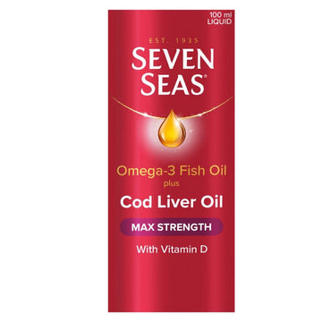 Seven Seas Maximum Strength Cod Liver Oil 100ml - O'Sullivans Pharmacy - Vitamins - 8700216356640