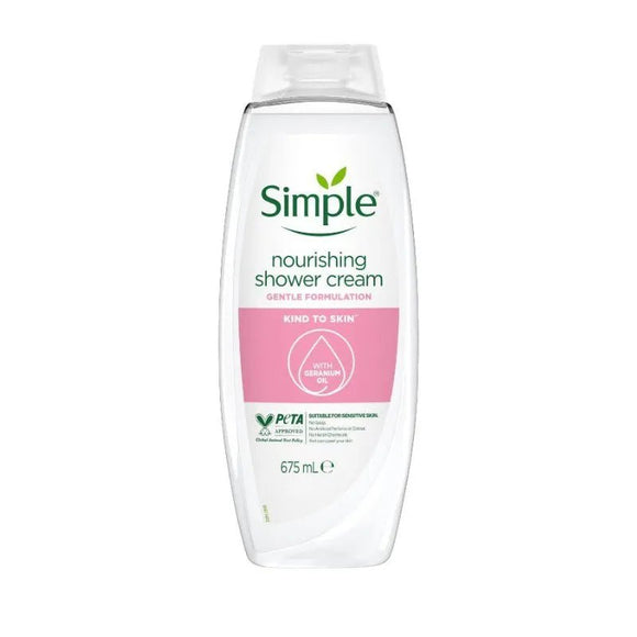 Simple Nourishing Shower Cream 675ml - O'Sullivans Pharmacy
