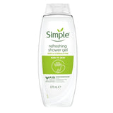 Simple Shower Gel Refreshing 675ml - O'Sullivans Pharmacy - Toiletries - 8720181333170