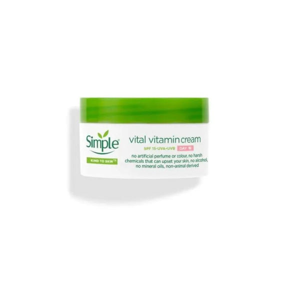 Simple Vital Vitamin Day Cream SPF15 50ml - O'Sullivans Pharmacy