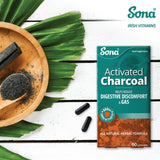 Sona Activated Charcoal Capsules 60 Pack - O'Sullivans Pharmacy - Vitamins - 5390612012153