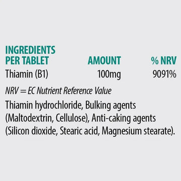 Sona B1 Thiamin 100mg Tablets 120 Pack - O'Sullivans Pharmacy