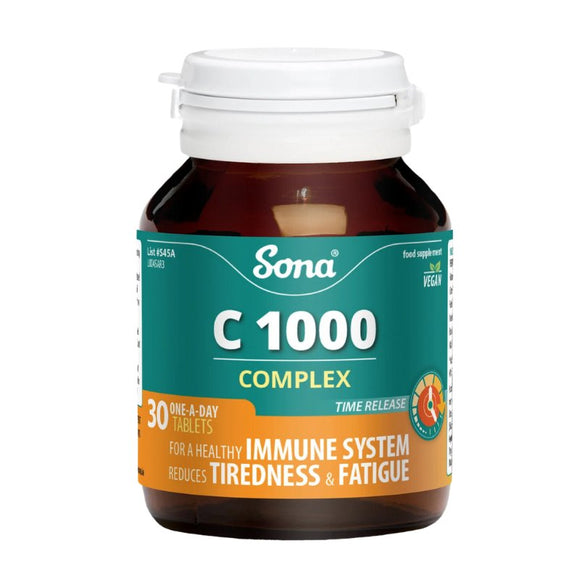 Sona C1000 Complex Tablets 30 Pack - O'Sullivans Pharmacy - Vitamins - 5390612004509