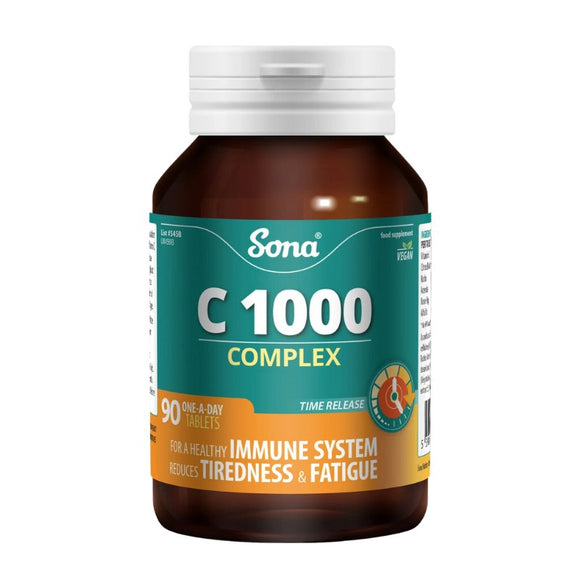 Sona C1000 Complex Tablets 90 Pack - O'Sullivans Pharmacy - Vitamins - 5390612004554