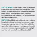 Sona C500 Chewable Vitamin C 500mg Tablets 90 Pack - O'Sullivans Pharmacy