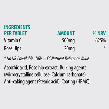 Sona C500 Vitamin C 500mg Tablets 125 Pack - O'Sullivans Pharmacy