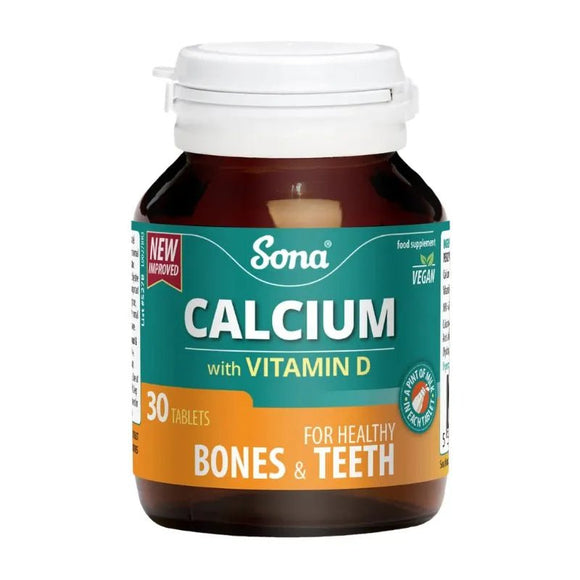 Sona Calcium 600mg Plus Vitamin D Tablets 30 Pack - O'Sullivans Pharmacy