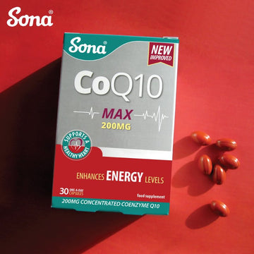 Sona CoQ10 Max 200mg Capsules 30 Pack - O'Sullivans Pharmacy - Vitamins - 5390612005810