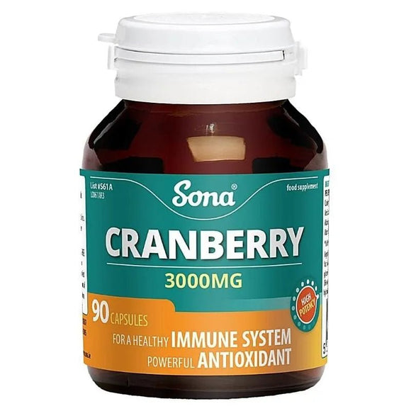 Sona Cranberry Capsules 90 Pack - O'Sullivans Pharmacy