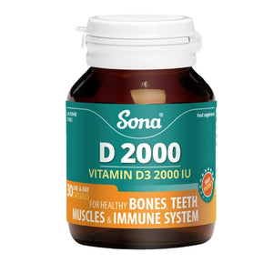 Sona D2000 Capsules 30 Pack - O'Sullivans Pharmacy - Vitamins - 5390612009412