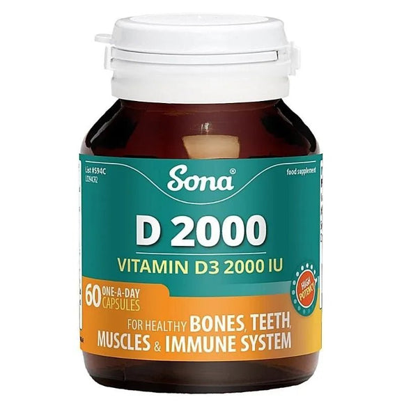 Sona D2000 Capsules 60 Pack - O'Sullivans Pharmacy
