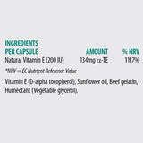 Sona E200 Natural Vitamin E Capsules 120 Pack - O'Sullivans Pharmacy