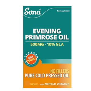 Sona Evening Primrose Oil 500mg Capsules 60 Pack - O'Sullivans Pharmacy - Vitamins - 5390612000556