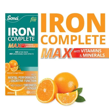 Sona Iron Complete Max 200ml - O'Sullivans Pharmacy