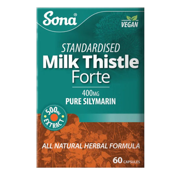 Sona Milk Thistle Forte Capsules 60 Pack - O'Sullivans Pharmacy - Vitamins - 5390612007791