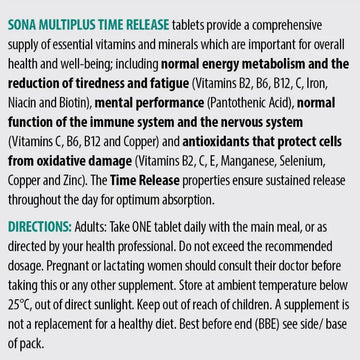 Sona Multiplus Time Release Tablets 60 Pack - O'Sullivans Pharmacy