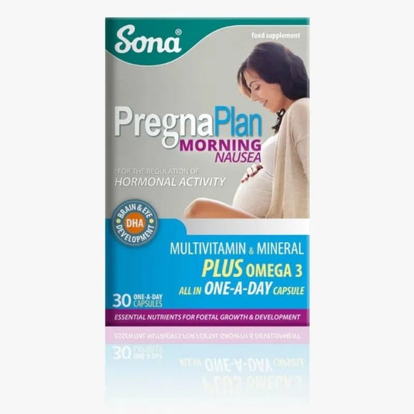 Sona PregnaPlan Morning Nausea Capsules 30 Pack - O'Sullivans Pharmacy