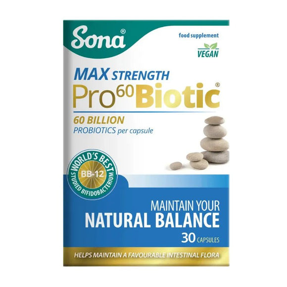 Sona Pro60Biotic Capsules 30 Pack - O'Sullivans Pharmacy