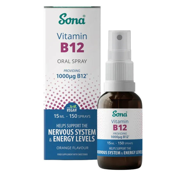Sona Vitamin B12 Oral Spray 15ml - O'Sullivans Pharmacy
