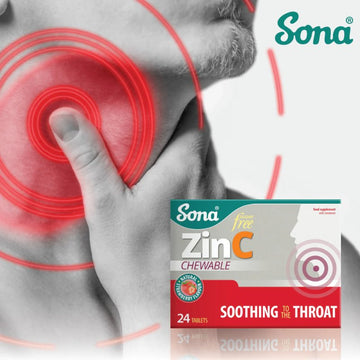 Sona Zinc Chewable Tablets 24 Pack - O'Sullivans Pharmacy - Vitamins - 5390612001300