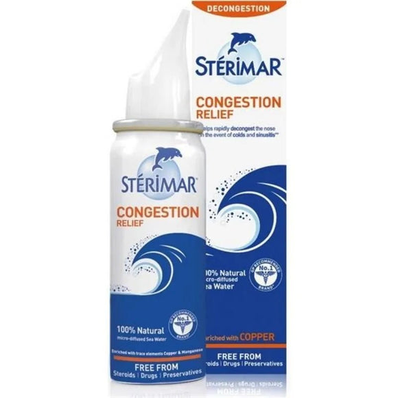 Sterimar Hypertonic Congestion Relief Colds & Rhinitis Spray 100ml - O'Sullivans Pharmacy