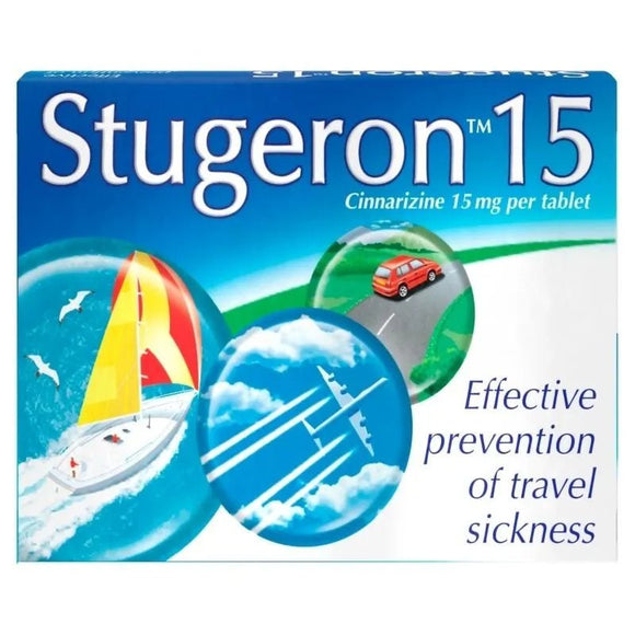 Stugeron 15 mg Cinnarizine Tablets 15 Pack - O'Sullivans Pharmacy