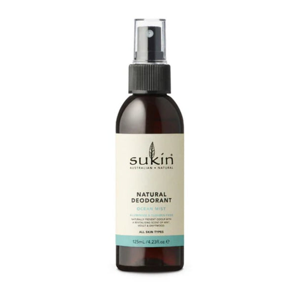 Sukin Ocean Mist Deodorant 125ml - O'Sullivans Pharmacy - Skincare - 9327693008498