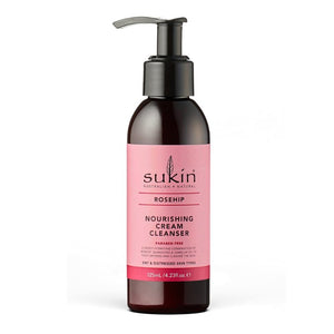 Sukin Rose Hip Nourishing Cream Cleanser 125ml - O'Sullivans Pharmacy - Bath & Shower - 9327693007217