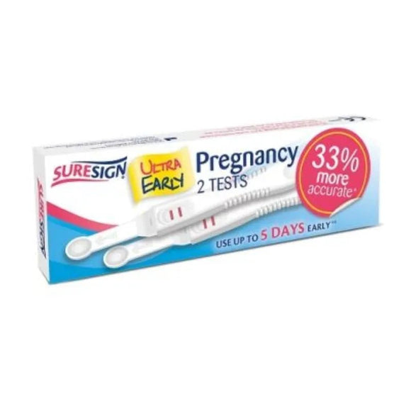 Suresign Midstream Ultra Early Pregnancy Tests 2 Pack - O'Sullivans Pharmacy