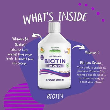 Swedish Nutra Biotin 10,000ug 500ml - O'Sullivans Pharmacy