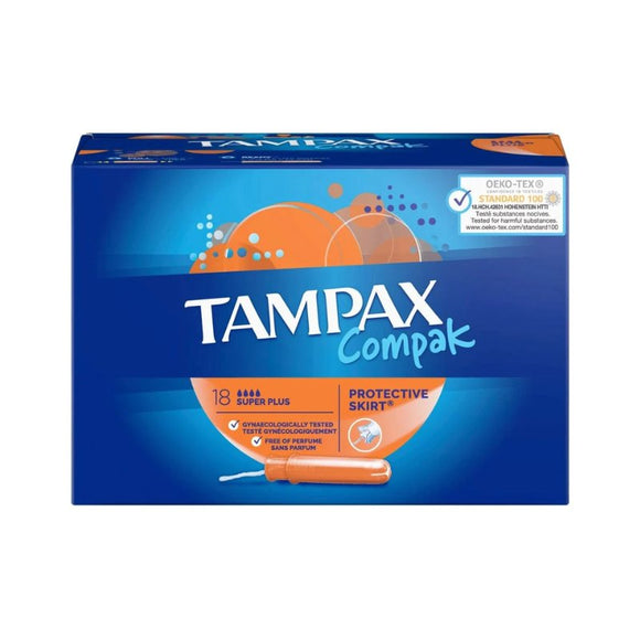 Tampax Compak Super Plus 18 Pack - O'Sullivans Pharmacy - Toiletries - 8001090705723