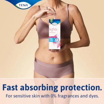 Tena Lights Long Incontinence Liner For Sensitive Skin 20 Pack - O'Sullivans Pharmacy