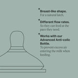 Tommee Tippee Advanced Anti Colic 6M+ Fast Flow Teat 2 Pack - O'Sullivans Pharmacy