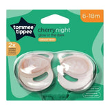Tommee Tippee Cherry Glow In The Dark 6M - 18M Latex Soothers 2 Pack - O'Sullivans Pharmacy