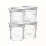Tommee Tippee Closer To Nature Breast Milk Storage Pots 4 Pack - O'Sullivans Pharmacy