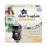 Tommee Tippee Closer To Nature Decorated Easivent Bottle 260ml 2 Pack - O'Sullivans Pharmacy